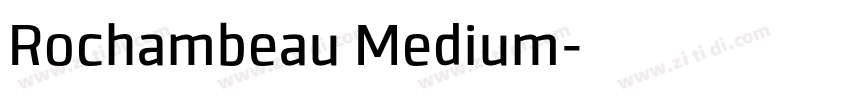 Rochambeau Medium字体转换